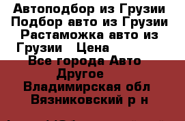 Автоподбор из Грузии.Подбор авто из Грузии.Растаможка авто из Грузии › Цена ­ 25 000 - Все города Авто » Другое   . Владимирская обл.,Вязниковский р-н